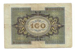 Saksa 100 Mark markkaa 1920 seteli