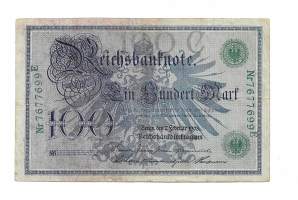 Saksa 100 Mark 1908 seteli