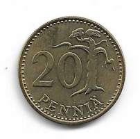20 penniä  1969