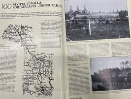 Resiina 1994 nr 4, 100 vuotta junalla Sortavalassa Joensuuhun, punaisten ja valkoisten panssarijunat