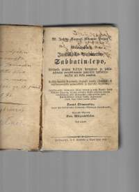 Jumalaile pyhitetty Sabbati-lepo  1861