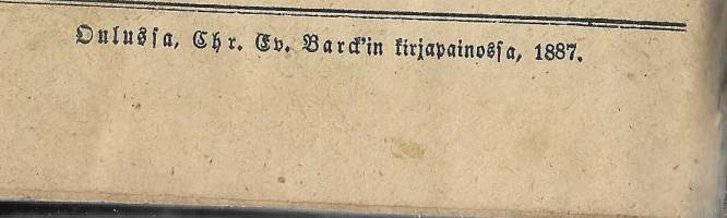 Kristillinen kuukauslehti sidottu vuosikerta  1887
