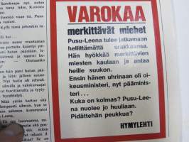 Hymy Lehti 1969 nr 12 -sis. mm. seur. artikkelit / kuvat / mainokset; Kansikuva Virpi von Waltzel, Veikko Ennala katosi itään, Ski-doo, Tuhopolttaja - joutomies -