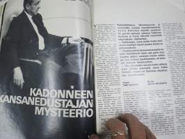 Hymy Lehti 1969 nr 12 -sis. mm. seur. artikkelit / kuvat / mainokset; Kansikuva Virpi von Waltzel, Veikko Ennala katosi itään, Ski-doo, Tuhopolttaja - joutomies -