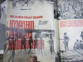 Hymy Lehti 1969 nr 12 -sis. mm. seur. artikkelit / kuvat / mainokset; Kansikuva Virpi von Waltzel, Veikko Ennala katosi itään, Ski-doo, Tuhopolttaja - joutomies -