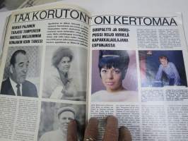 Hymy Lehti 1969 nr 12 -sis. mm. seur. artikkelit / kuvat / mainokset; Kansikuva Virpi von Waltzel, Veikko Ennala katosi itään, Ski-doo, Tuhopolttaja - joutomies -