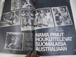 Hymy Lehti 1969 nr 12 -sis. mm. seur. artikkelit / kuvat / mainokset; Kansikuva Virpi von Waltzel, Veikko Ennala katosi itään, Ski-doo, Tuhopolttaja - joutomies -