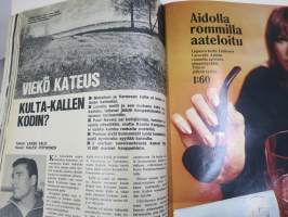 Hymy Lehti 1969 nr 12 -sis. mm. seur. artikkelit / kuvat / mainokset; Kansikuva Virpi von Waltzel, Veikko Ennala katosi itään, Ski-doo, Tuhopolttaja - joutomies -