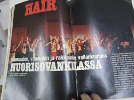 Hymy Lehti 1969 nr 12 -sis. mm. seur. artikkelit / kuvat / mainokset; Kansikuva Virpi von Waltzel, Veikko Ennala katosi itään, Ski-doo, Tuhopolttaja - joutomies -