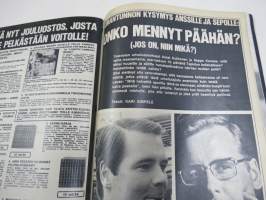 Hymy Lehti 1969 nr 12 -sis. mm. seur. artikkelit / kuvat / mainokset; Kansikuva Virpi von Waltzel, Veikko Ennala katosi itään, Ski-doo, Tuhopolttaja - joutomies -
