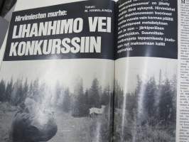 Hymy Lehti 1969 nr 12 -sis. mm. seur. artikkelit / kuvat / mainokset; Kansikuva Virpi von Waltzel, Veikko Ennala katosi itään, Ski-doo, Tuhopolttaja - joutomies -