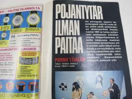 Hymy Lehti 1969 nr 12 -sis. mm. seur. artikkelit / kuvat / mainokset; Kansikuva Virpi von Waltzel, Veikko Ennala katosi itään, Ski-doo, Tuhopolttaja - joutomies -