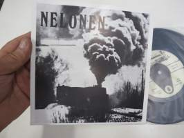 Nelonen - Forssan-Humppilan rautatie  (JFR) - Viimeinen juna Humppilaan ja takaisin 29.3.1974 - höyryveturi  "Nelonen" Ateliers de Tubize, Belgia 1947 -single-levy