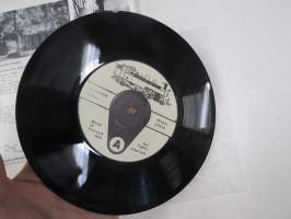 Nelonen - Forssan-Humppilan rautatie  (JFR) - Viimeinen juna Humppilaan ja takaisin 29.3.1974 - höyryveturi  "Nelonen" Ateliers de Tubize, Belgia 1947 -single-levy