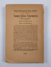 Suomen kirkkohistoriallisen seuran pöytäkirjat liitteineen IX 1908-1909