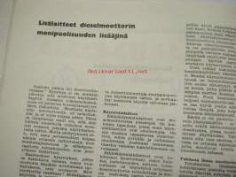 Diesel-lehti 1961 nr 4 -runsas mainoskuvitus työkoneista ja moottoreista ym.