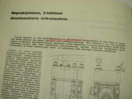 Diesel-lehti 1961 nr 4 -runsas mainoskuvitus työkoneista ja moottoreista ym.