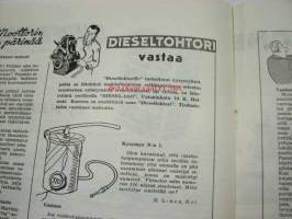 Diesel-lehti 1961 nr 4 -runsas mainoskuvitus työkoneista ja moottoreista ym.