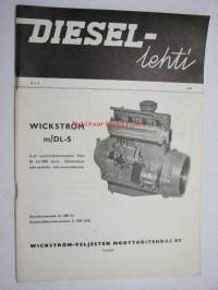 Diesel-lehti 1961 nr 3 -runsas mainoskuvitus työkoneista ja moottoreista ym.