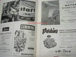 Diesel-lehti 1961 nr 1 -runsas mainoskuvitus työkoneista ja moottoreista ym.