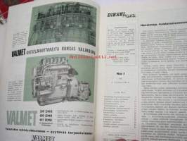 Diesel-lehti 1961 nr 1 -runsas mainoskuvitus työkoneista ja moottoreista ym.