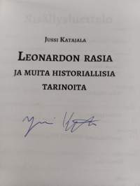 Leonardon rasia ja muita historiallisia tarinoita (signeerattu)