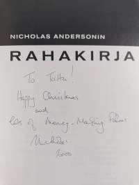 Nicholas Andersonin rahakirja (signeerattu, tekijän omiste)