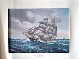 Adolf Bockin (1890–1968) Cutty Sark.offset-litografia 1964  koko 43x60 cm