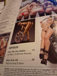EASYRIDERS  N.o 407/ 2007.Moottori pyörä aikuisviihde lehti .Ruotsin kielinen, Pohjoismaihin suunnattub.Uusien pyörien esittelyä.  Iloisia kuvia tapahtumista