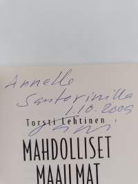 Mahdolliset maailmat : aforismeja (signeerattu, tekijän omiste)