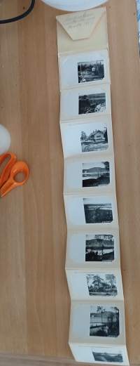 Kuvasarja Aavasaksan matkalta 1954. 8 pienikokoista kuvaa.