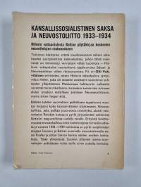 Kansallissosialistinen Saksa ja Neuvostoliitto 1933-1934 : Hitlerin valtaantulosta Baltian pöytäkirjaa koskevien neuvottelujen raukeamiseen