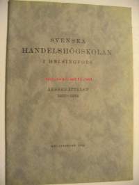 Svenska handelshögskolan i Helsingfors Årsberättelse 1933-1934
