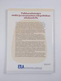 Palkkaratkaisujen sisältö ja toteutuminen tulopolitiikan aikakaudella