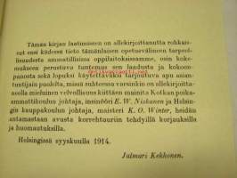 Laskuesimerkkejä Ammatti ja teollisuuselämään sovellettuja laskuesimerkkejä Yleisvihko ammatti- ja käsityöläiskoulujen sekä kansakoulujen jatkoluokkien tarpeeksi...