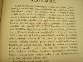 Mekaaninen (mekaninen) teknologia teollisuuskouluja varten