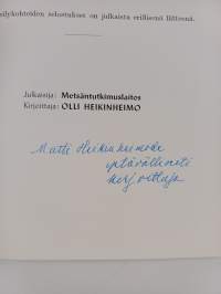 Metsäntutkimuslaitoksen kokeilualueita 2 : Ruotsinkylä (tekijän omiste)