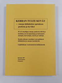 Kerran tulee kevät - runoja äidinkielen opetuksen puolesta ja hyväksi