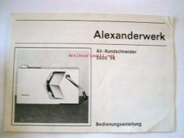alexanderwerk käyttöohje