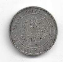 2 markkaa  1874  hopeaa