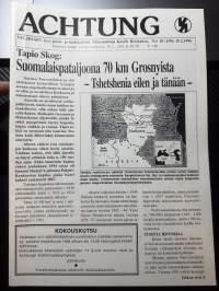 Achtung nr 10 (1/1996) Veljesapu-Perinneyhdistys ry:n jäsen ja tiedotuslehti
