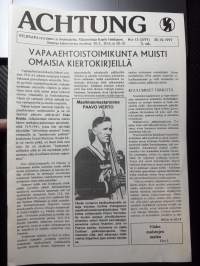 Achtung nr 15 (3/1997) Veljesapu-Perinneyhdistys ry:n jäsen ja tiedotuslehti