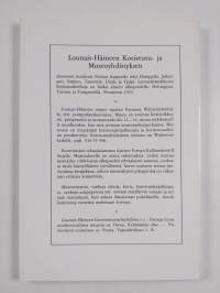 Lounais-Hämeen kotiseutu- ja museoyhdistys : vuosikirja 59, 1990
