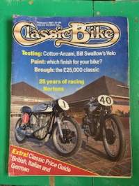 Classic Bike, February 1987Moottoripyörälehti.