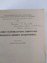 Suomen tuontikaupassa esiintyvien joukkotavaroiden kuljetuksista (signeerattu, tekijän omiste)