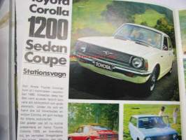 Toyota Corolla 1200 -myyntiesite ruotsiksi