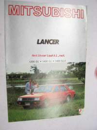 Mitsubishi Lancer 1200 GL, 1400 GL, 1400 GLX 1981 -myyntiesite