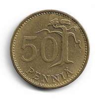 50 penniä  1965