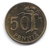 50 penniä  1972 UNC