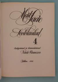 Soololaulud 4. Lisa Soololaulud IV juurde / s. 46.  ( nuotit, laulumusiikki, viron klassinen musiikki )